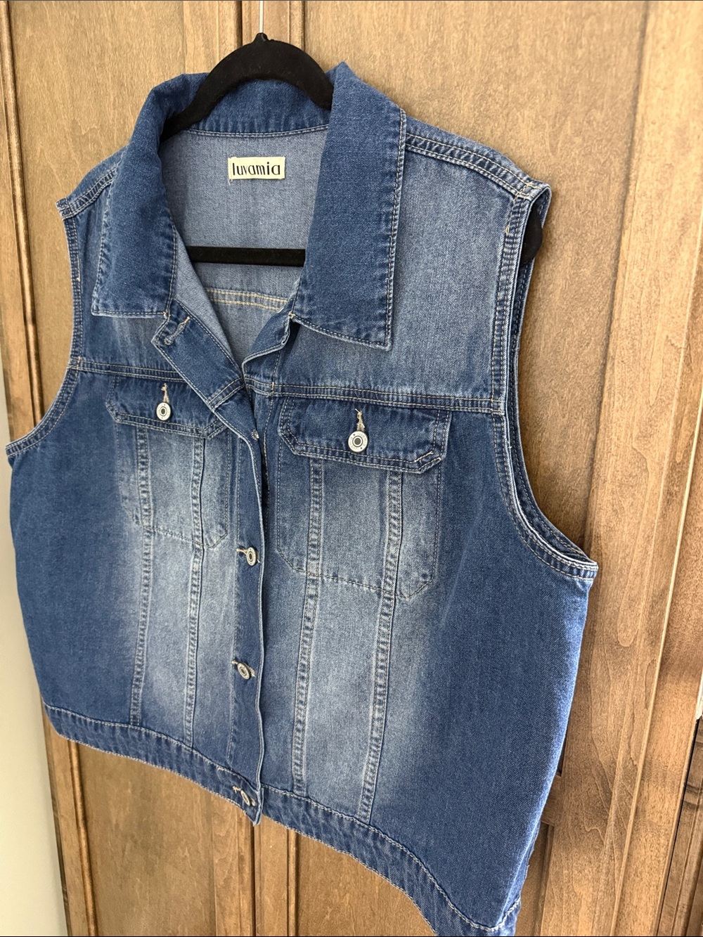 Light Blue Denim Vest